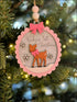 Handmade wooden keepsake, personalized holiday decoration for Baby’s 1st Christmas ornament